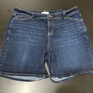 Lane Bryant dark rinse short